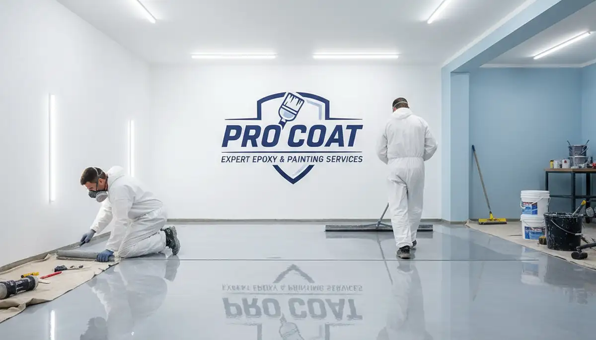 Professional epoxy floor coating in Pasadena, CA garage by local house painting contractors