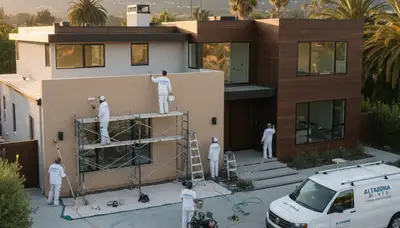 House painting contractor in Pasadena, CA providing exterior and interior painting services