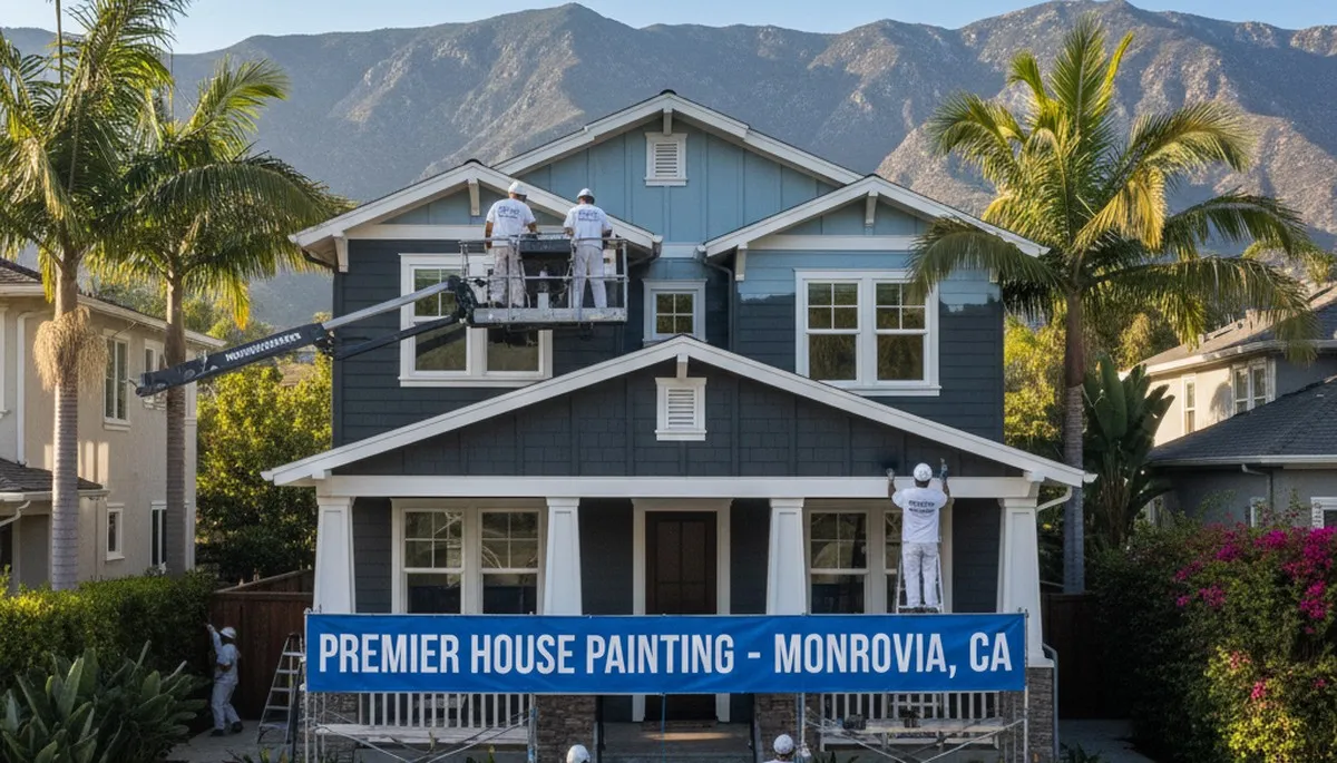 Professional house painters in Pasadena CA providing expert residential exterior painting services