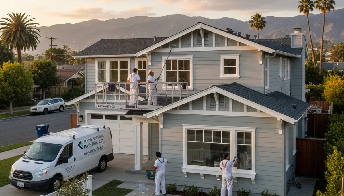 House painting contractor in Pasadena, CA providing exterior and interior painting services