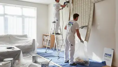 Professional wallpaper removal service by house painters in Pasadena, CA for smooth interior walls