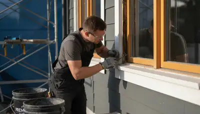 Professional wood rot repair on Pasadena, CA home exterior by expert house painters